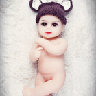 Wysokość 46 cm 18 cali Reborn Baby Girl Doll Super miękka mini zabawka dla dzieci
