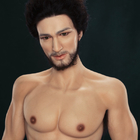 CE ROHS Life Size Dorosłe męskie lalki Głowa silikonowa Prawdziwy brodaty mężczyzna